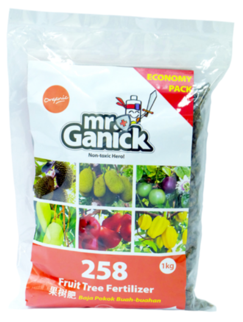 Baba Mr Ganick 258 Organic Fruit Tree Fertilizer 1Kg