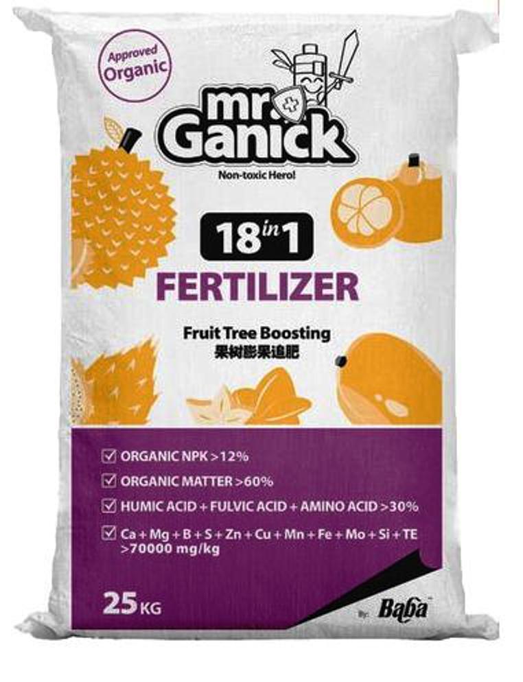 Baba Mr Ganick Organic Fruit Tree Boosting Fertilizer (25kg)