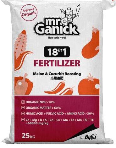 Baba Mr Ganick Organic Melon & Cucurbit Boosting Fertilizer (25kg)